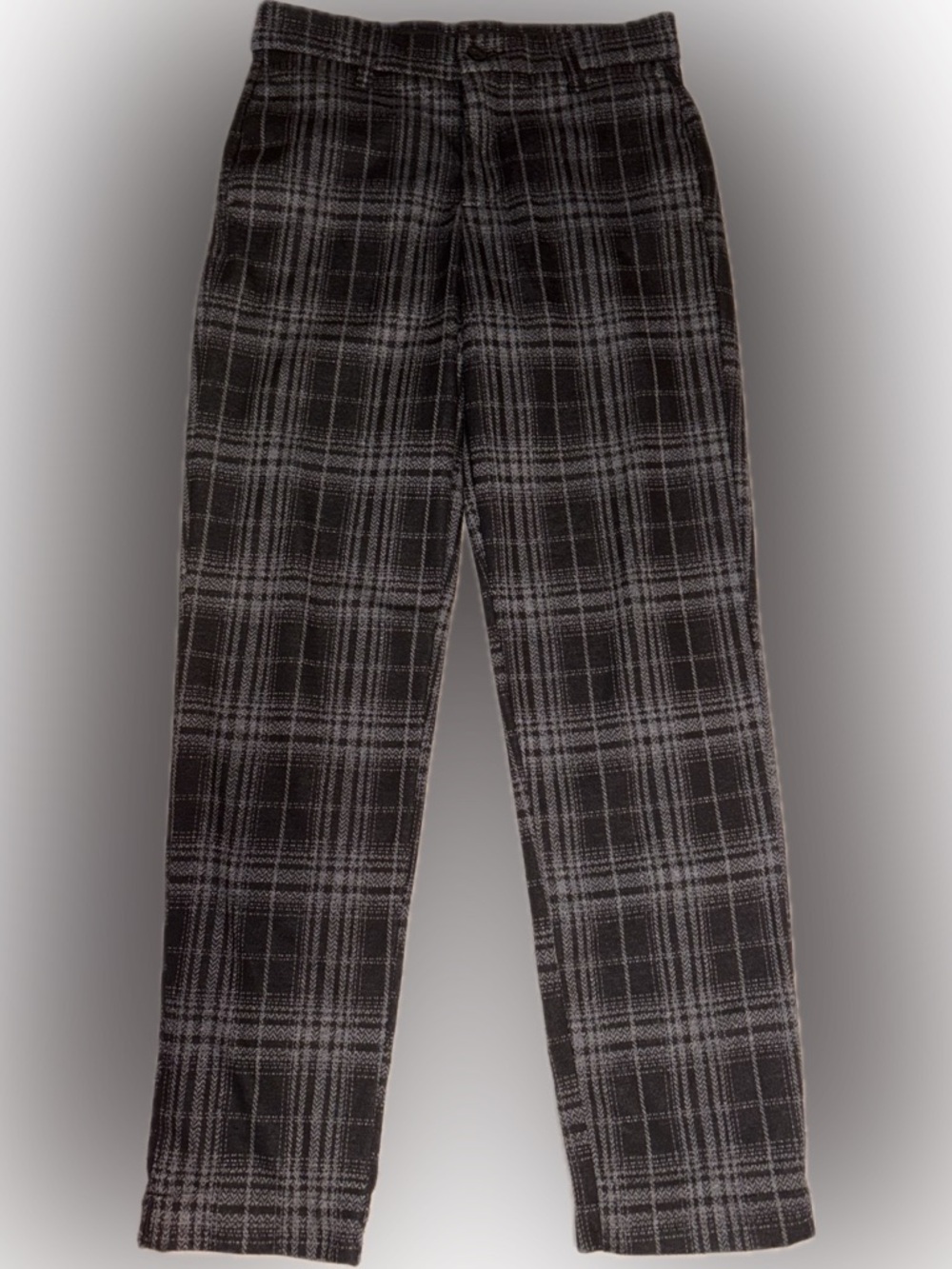 Lee Men’s Black & Gray Plaid Dress Pants